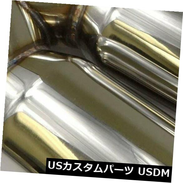 新作入荷 マフラーカッター 2x 2 5 In 3 5 Outステンレスポリッシュシルバーエキゾーストチップストレートカットデュオ 2 5 In Out Stainless Steel Polished Silver Exhaust Tip Straight Cut Duo Teat Hu