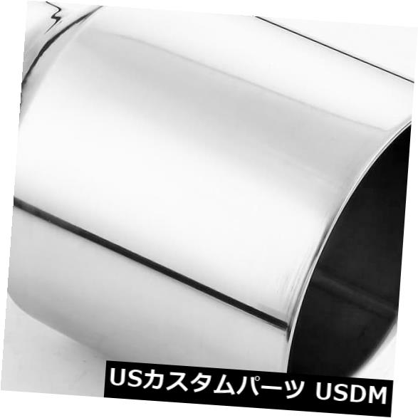 マフラーカッター ストレートカットラウンドエキゾーストチップ3 in 5 out 6.5ロングデュアルウォールポリッシュテールパイプ Straight cut round exhaust tip 3 in 5 out 6.5 long dual wall polished tail pipe 【並行輸入品】