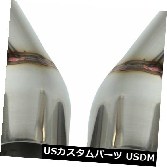 マフラーカッター 2Xエキゾーストデュアルスラントポリッシュドステンレスチップ2.5 \