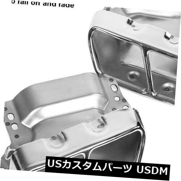 マフラーカッター メルセデスベンツW221 W222用クロームステンレススチールエキゾーストテールマフラーチップパイプ Chrome Stainless Steel Exhaust Tail Muffler Tip Pipe For Mercedes Benz W221 W222 【並行輸入品】