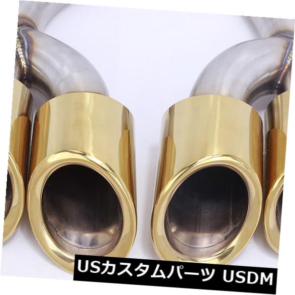 ポルシェ　ケイマン用　新品 ブラック ステンレス製 デュアルマフラーエンド ポルシェ ケイマン用 新品 ブラック ステンレス製 デュアル