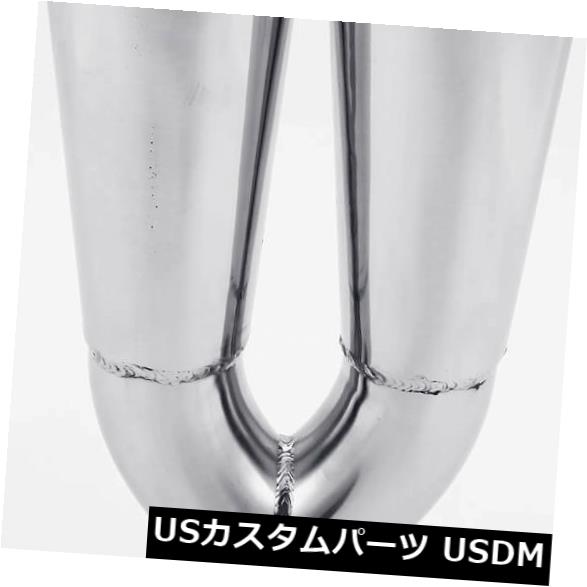 マフラーカッター トランペットストレートカットエキゾーストチップ2 イン3 アウト10 ロングパフォーマンスポリッシュ Trumpet Straight Cut Exhaust Tip 2 In 3 Out 10 Long Performance Polished Bullpadel Cl