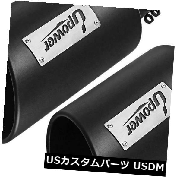 マフラーカッター エキゾーストチップステンレステールパイプに2個のブラッククランプのパック4 \