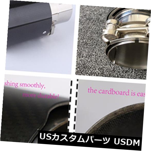 マフラーカッター 耐久性のあるリアルカーボンファイバーエキゾーストチップ63MM IN-89MM OUTマフラーエンドパイプ用車 Durable Real Carbon Fiber Exhaust Tip 63MM IN-89MM OUT Muffler End Pipes for Car