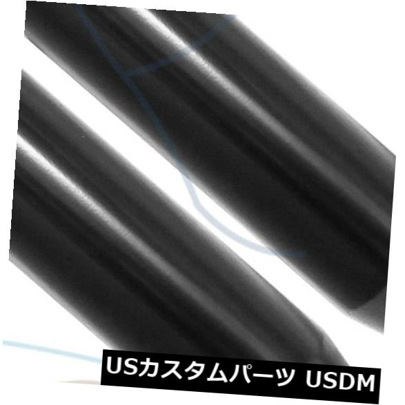 マフラーカッター J4718ACKペアブラックステンレストラックエキゾーストチップ2.25 \