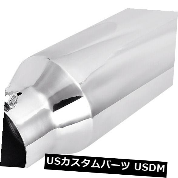 マフラーカッター 外装 エアロパーツ Inlet 4 Outlet パーツ 車用品 Stainless 6 インレット6 アウトレット18 車用品 バイク用品 On 排気口の度ステンレスボルト4 Steel パーツ 車用品 Bolt Exhaust Degree Tip ロング マフラーカッター