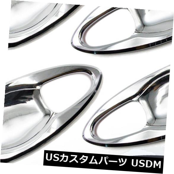 ドア部分カバー トヨタイノバクリスタ2017-2018用ドアハンドルボウルインサートカバーFITTクローム Door Handle Bowl Insert Cover FITT Chrome For Toyota Innova Crysta 2017 - 2018 【並行輸入品】 34,249円