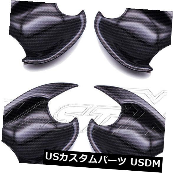 ドア部分カバー トヨタRAV4 2019-2020カーボンファイバースタイル用ドアハンドルボウルカップカバートリム Door Handle Bowl Cup Cover Trim For Toyota RAV4 2019-2020 Carbon Fiber Style 【並行輸入品】 39,930円