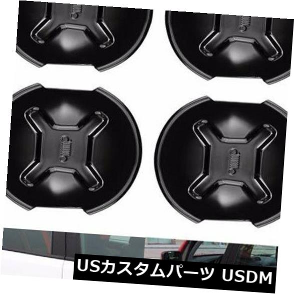 ドア部分カバー ジープレネゲード2015-2018のABS黒車のドアハンドルカバーボウルキャッチトリム ABS Black Car Door Handle Cover Bowl Catch Trim For Jeep Renegade 2015 - 2018 【並行輸入品】