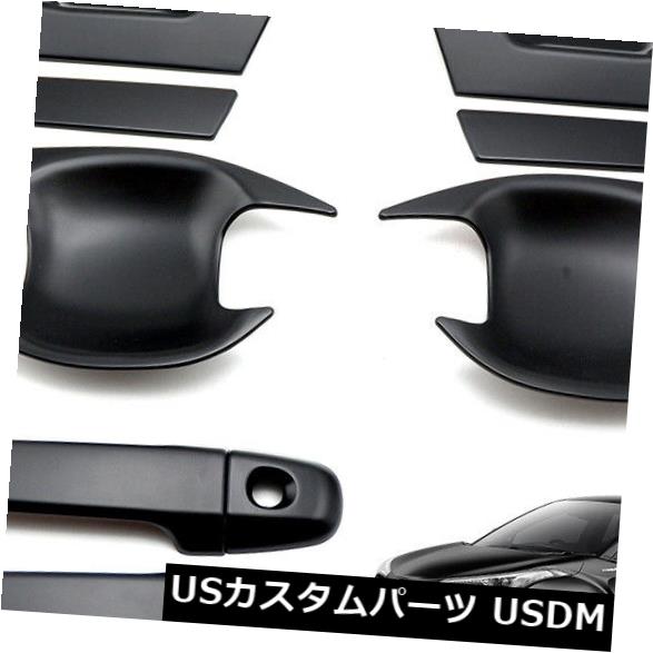 ドア部分カバー マットブラックドアハンドルボウルインサートカバートリムは新しいトヨタC-HR Suv 2018に適合 Matte Black Door Handle Bowl Insert Cover Trim Fits New Toyota C-HR Suv 2018 【並行輸入品】