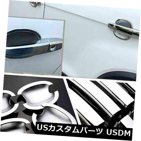 ドア部分カバー シボレーキャプティバ用のさびないクロムドアハンドルボウルカバーカップオーバーレイトリム Non-Rusty Chrome Door Handle Bowl Cover Cup Overlay Trim For Chevrolet Captiva 【並行輸入品】