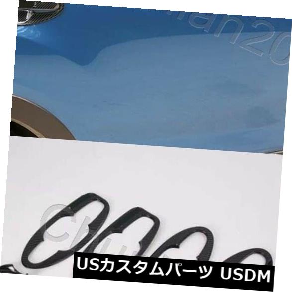 ドア部分カバー スバルフォレスターファイバー8PCS全体用ドアハンドルボウルカバートリム Door Handle Bowl Cover Trim for 2019 Subaru Forester fiber 8PCS whole 【並行輸入品】
