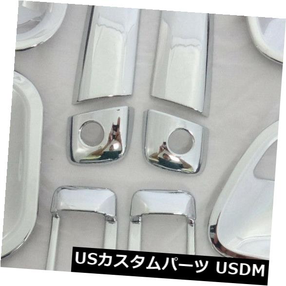 ドア部分カバー ヴァントヨタベンチュリー2005-2014のクローム4ドアハンドルハンドボウルインサートカバートリム CHROME 4DOOR HANDLE HAND BOWL INSERT COVER TRIM FOR VAN TOYOTA VENTURY 2005-2014 【並行輸入品】
