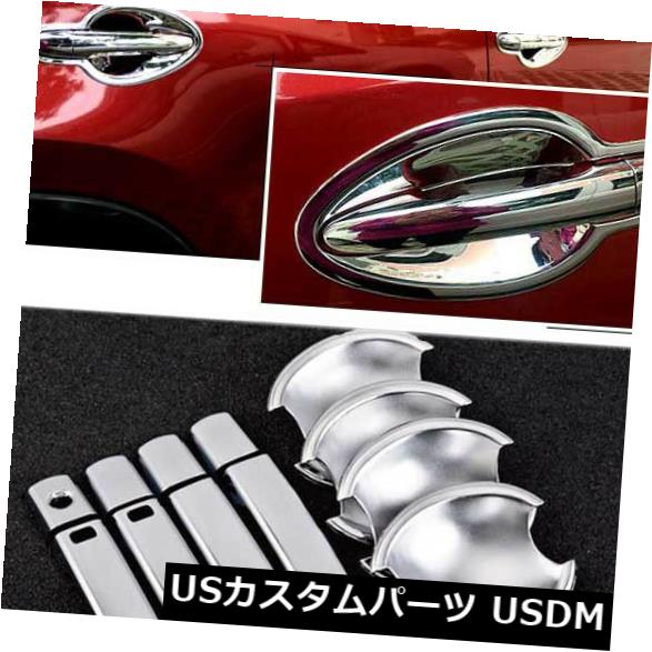 ドア部分カバー マツダCX-5＃HC48のクロームドアハンドルボウルカバーカップオーバーレイトリム成形 Chrome Door Handle Bowl Cover Cup Overlay Trim Moulding For Mazda CX-5 #HC48 【並行輸入品】
