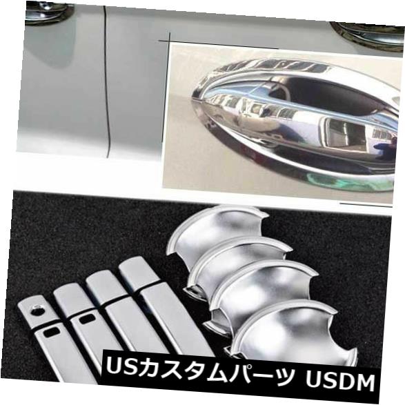 ドア部分カバー Ford Ecosportの錆びないクロムドアハンドルボウルカバーカップオーバーレイトリム Non-Rusty Chrome Door Handle Bowl Cover Cup Overlay Trim For Ford Ecosport 【並行輸入品】