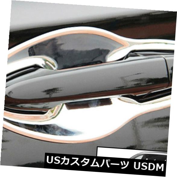 ドア部分カバー ホンダHR-V HRV 2016のクロームフロントドアハンドルボウルカバーオーバーレイベゼルトリム Chrome Front Door Handle Bowl Cover Overlay Bezel Trim For Honda HR-V HRV 2016- 【並行輸入品】