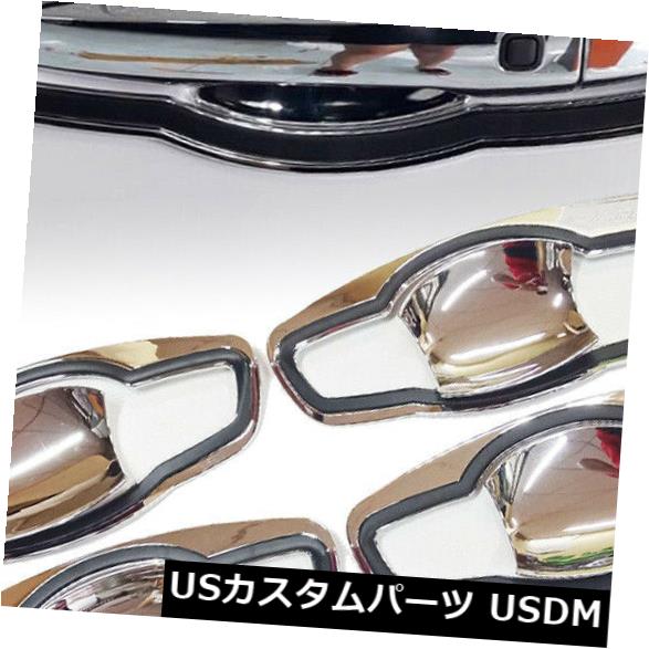 ドア部分カバー フィット三菱XPANDER 18-20ドアハンドルボウルインサートカップカバーカバートリムクロームABS FIT MITSUBISHI XPANDER 18-20 DOOR HANDLE BOWL INSERT CUP COVER TRIM CHROME ABS 【並行輸入品】