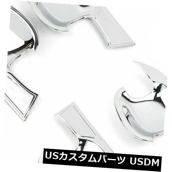 ドア部分カバー トヨタRAV4 2019に合う4個のクロムドアハンドルボウルカップカバートリム装飾 4Pcs Chrome Door Handle Bowl Cup Cover Trim Decoration Fit For Toyota RAV4 2019 【並行輸入品】
