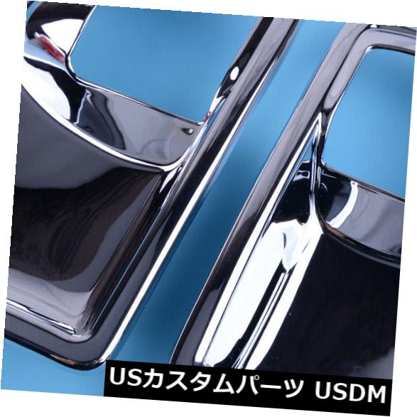 ドア部分カバー クロームドアハンドルキャッチカバーボウルカップトリムジープラングラーJK 2011-2017に適合 Chrome Door Handle Catch Cover Bowl Cup Trim Fits For Jeep Wrangler JK 2011-2017 【並行輸入品】