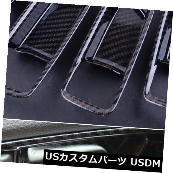 ドア部分カバー トヨタカローラ2020用の4個のインナードアハンドルボウルカバーカーボンファイバールックフィット 4Pcs Inner Door Handle Bowl Cover Carbon Fiber Look Fit For Toyota Corolla 2020 【並行輸入品】