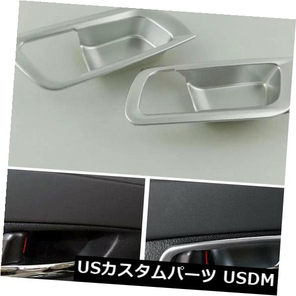 ドア部分カバー トヨタアルファード2016?2017のインテリアフロントドアハンドルボウルカップカバートリム Interior Front Door Handle Bowl Cup Cover Trim For Toyota Alphard 2016~2017 【並行輸入品】
