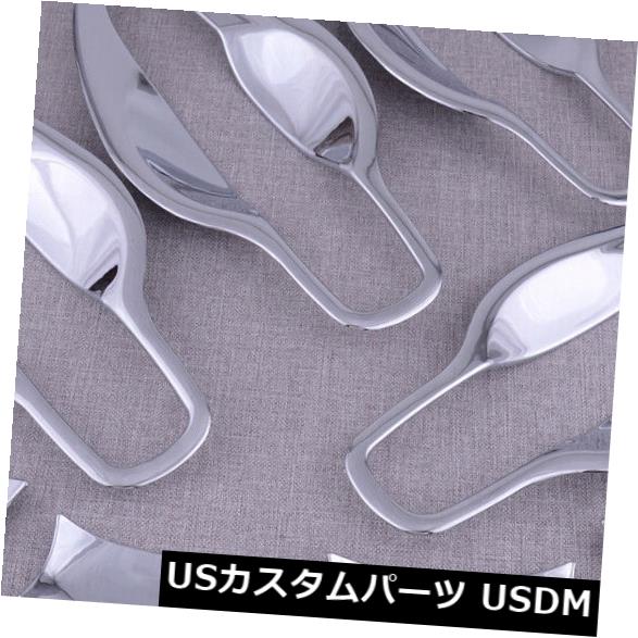 ドア部分カバー 日産ムラーノ2015-2018に適合した8個のクロームドアハンドルボウルカバートリム 8pcs Chrome Door Handle Bowl Cover Trim Fits For Nissan Murano 2015-2018 【並行輸入品】