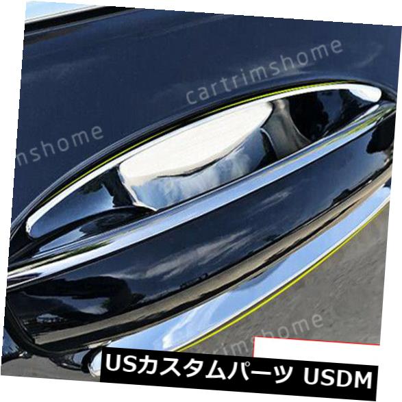 ドア部分カバー 4 * BMW 7シリーズG11 G12 2016-19 ABSクローム用アウタードアハンドルボウルカバートリム 4*Outer Door Handle Bowl Cover Trim For BMW 7 Series G11 G12 2016-19 ABS Chrome 【並行輸入品】