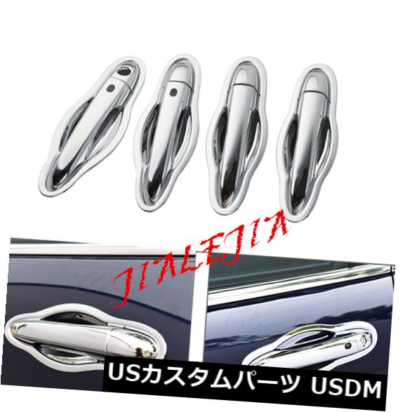ドア部分カバー ジープチェロキー2016-2018用16PCS ABSクロームアウタードアボウル+ハンドルカバートリム 16PCS ABS Chrome Outer Door Bowl + Handle Cover Trim For Jeep Cherokee 2016-2018 【並行輸入品】