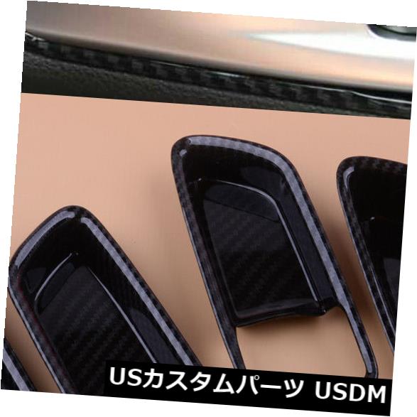 ドア部分カバー トヨタカローラ2020のために合う4pcsカーボン繊維様式の内部のドアハンドルボールカバー 4pcs Carbon Fiber Style Inner Door Handle Bowl Cover Fit For Toyota Corolla 2020 【並行輸入品】