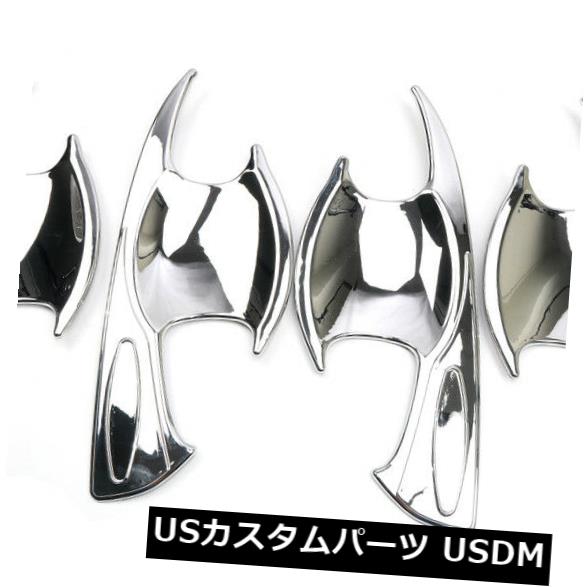 ドア部分カバー トヨタハイラックスRevo 2016-2018のためのABSクロムサイドドアハンドルボウルカバートリム4pcs ABS Chrome Side Door Handle Bowl Cover Trim 4pcs For Toyota Hilux Revo 2016-2018 【並行輸入品】