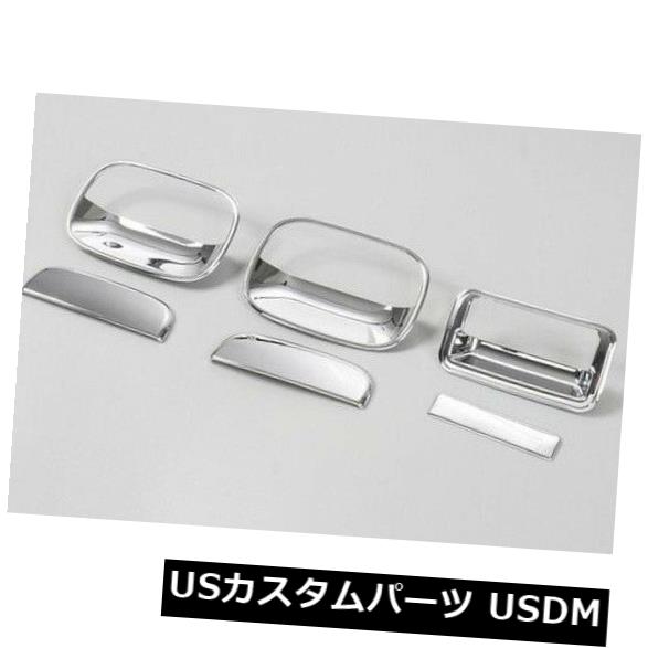 ドア部分カバー スズキジムニー2007-2017用6x ABSクロームアウターサイドドアハンドルボウルカバートリム 6x ABS Chrome Outer Side Door Handle Bowl Cover Trim For Suzuki Jimny 2007-2017 【並行輸入品】