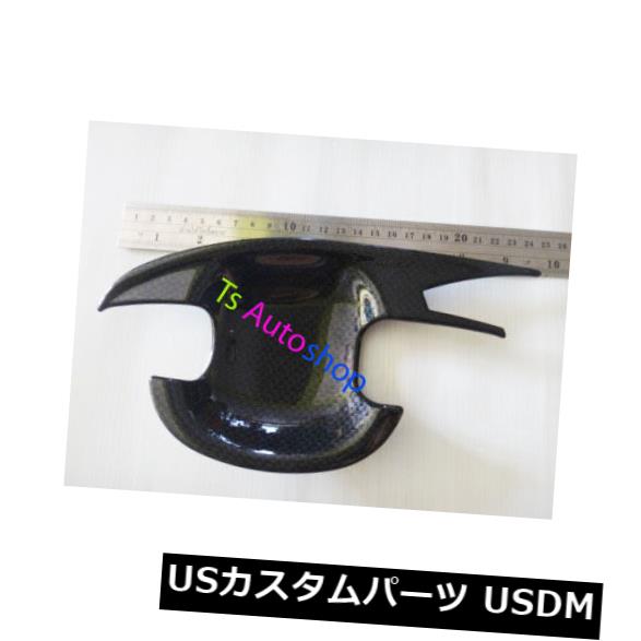 ドア部分カバー 新しいトヨタViosセダン4ドア2013 V.2のブラックカーボンハンドルボウルインサートカバー Black Carbon Handle Bowl Insert Cover For New Toyota Vios Sedan 4door 2013 V.2 【並行輸入品】