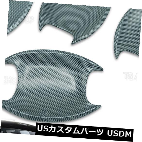 ドア部分カバー 2017ドアハンドルボウルインサートカバーブラックカーボン4 Pcはトヨタイノバクリスタに適合 2017 Door Handle Bowl Insert Cover Black Carbon 4 Pc Fits Toyota Innova Crysta 【並行輸入品】 33,176円