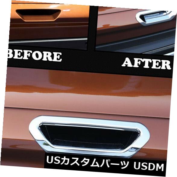 ドア部分カバー フォードエスケープクーガ2013-2018用クロームリアトランクドアハンドルボウルカバートリム Chrome Rear Trunk Door Handle Bowl Cover Trim For Ford Escape Kuga 2013-2018 【並行輸入品】