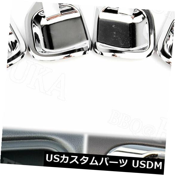 ドア部分カバー ジープパトリオット2011-2015のためのクロムABS内部ドアハンドルボウルカバートリム4pcs Chrome ABS Interior Door Handle Bowl Cover Trim 4pcs For Jeep Patriot 2011-2015 【並行輸入品】