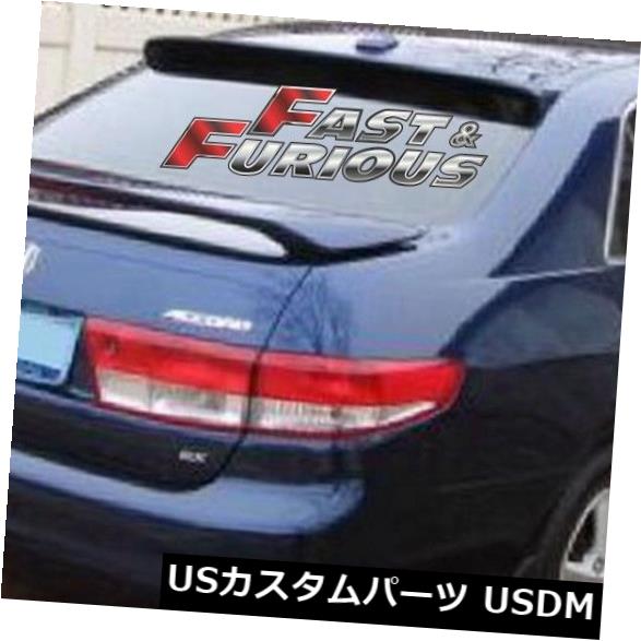 エアロ 2003- 2007年ホンダアコードセダンJDMリアウィングウィンドウルーフスポイラー FOR 2003-2007 Honda Accord SEDAN JDM REAR WING WINDOW ROOF SPOILER 【並行輸入品】