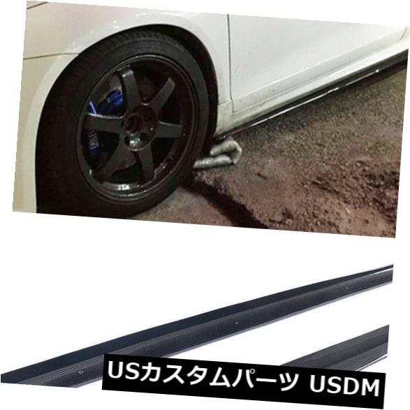 車用品 バイク用品 車用品 パーツ 09 16に適合 外装 エアロパーツ Volkswagen その他 Fit カーボン素材 炭素繊維サイドスカートスポイラーボディキットフォルクスワーゲンシロッコr Gts 09 16に適合 Carbon Fiber Side Skirts Spoiler Bodykit Fit For