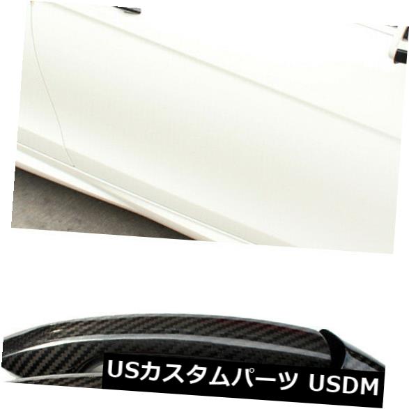 カーボン素材 メルセデスA / B / C / E / SクラスW204のユニバーサルカーボンファイバードアハンドルカバートリム Universal Carbon Fiber Door Handle Cover Trim For Mercedes A/B/C/E/S Class W204 【並行輸入品】