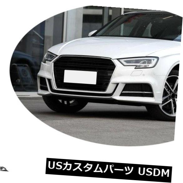 カーボン素材 カーボンアウディA3 Sライン/ S3セダン17-19のフロントバンパーリップスプリッター Carbon Fiber Front Bumper Lip Splitter Refit For Audi A3 Sline/ S3 Sedan 17-19 【並行輸入品】