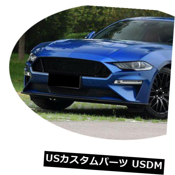 カーボン素材 フォードマスタング18-19カーボンファイバーフロントバンパーリップスポイラーボディキット工場に適合 Fit for Ford Mustang 18-19 Carbon Fiber Front Bumper Lip Spoiler Bodykit Factory 【並行輸入品】