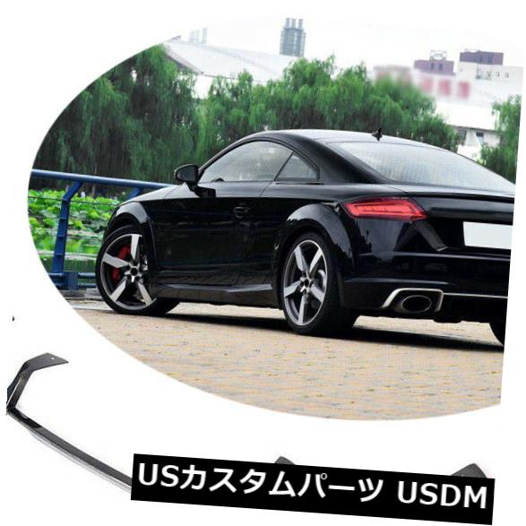 カーボン素材 アウディTT RS 16-18用カーボンファイバーリアバンパーディフューザーリップボディキットグロスブラック Carbon Fiber Rear Bumper Diffuser Lip Bodykit Gloss Black for Audi TT RS 16-18 【並行輸入品】