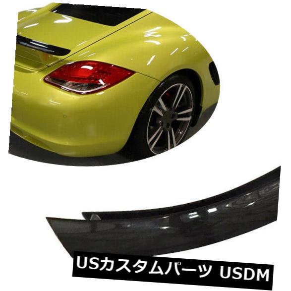 カーボン素材 ポルシェ987ケイマン2005-2012のリアトランクスポイラーボディキット翼炭素繊維 Rear Trunk Spoiler Bodykit Wing Carbon Fiber For Porsche 987 Cayman 2005-2012 【並行輸入品】