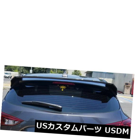 カーボン素材 マツダ3アクセラハッチバック14-17の炭素繊維後部屋根スポイラー翼工場 Carbon Fiber Rear Roof Spoiler Wing Factory for Mazda 3 Axela Hatchback 14-17 【並行輸入品】