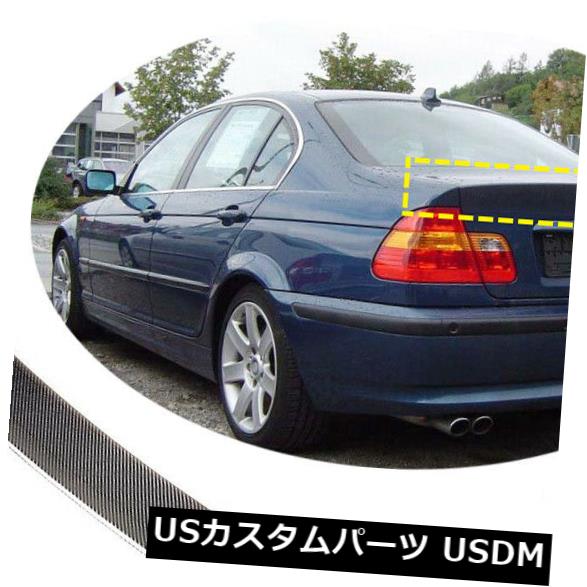 カーボン素材 BMW E46 320i 325iセダン98-05用カーボンファイバーリアトランクスポイラーテールリッドウィング Carbon Fiber Rear Trunk Spoiler Tail Lid Wing For BMW E46 320i 325i Sedan 98-05 【並行輸入品】