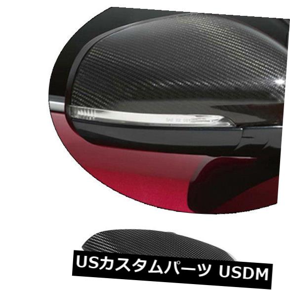 カーボン素材 2013-16ジャガーFタイプ用カーボンファイバーオートサイドビューミラーカバーキャップ Carbon Fiber Auto Side View Mirror Covers Cap for 2013-16 Jaguar F-Type Add on 【並行輸入品】