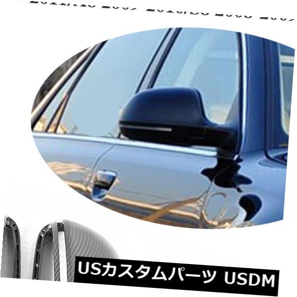 カーボン素材 アウディA4 B8 A5 Q3 A6Lのカーボンファイバーサイドミラーカバーキャップ交換フィット Carbon Fiber Side Mirror Cover Cap Replacement Fit for Audi A4 B8 A5 Q3 A6L 【並行輸入品】