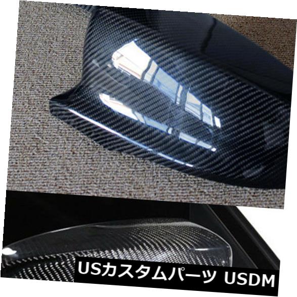 カーボン素材 BMW X5 Mスポーツ10-13カーボンファイバー用レーシングバックミラーサイドミラーカバーキャップ Racing Rearview Side Mirror Cover Cap Fit For BMW X5 M Sport 10-13 Carbon Fiber 【並行輸入品】