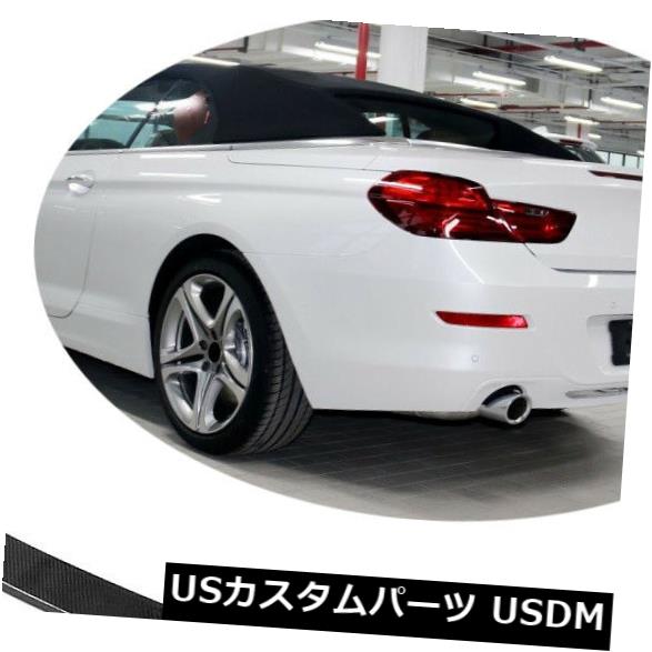 カーボン素材 BMW 6シリーズ640i 650iコンバーチブル13-18用カーボンファイバートランクスポイラーウィング Carbon Fiber Rear Trunk Spoiler Wing for BMW 6Series 640i 650i Convertible 13-18 【並行輸入品】