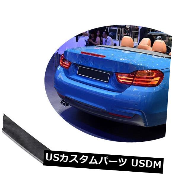 カーボン素材 BMW F83 M4 F33 428i 435i Convertible14- 17用カーボンファイバースポイラーウィングフィット Carbon Fiber Rear Spoiler Wing Fit for BMW F83 M4 F33 428i 435i Convertible14-17 【並行輸入品】
