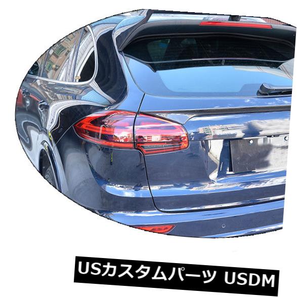 カーボン素材 ポルシェカイエンカーボンファイバーリアトランクスポイラーミドルウイングファクトリー2015-17に適合 Fits Porsche Cayenne Carbon Fiber Rear Trunk Spoiler Middle Wing Factory 2015-17 【並行輸入品】